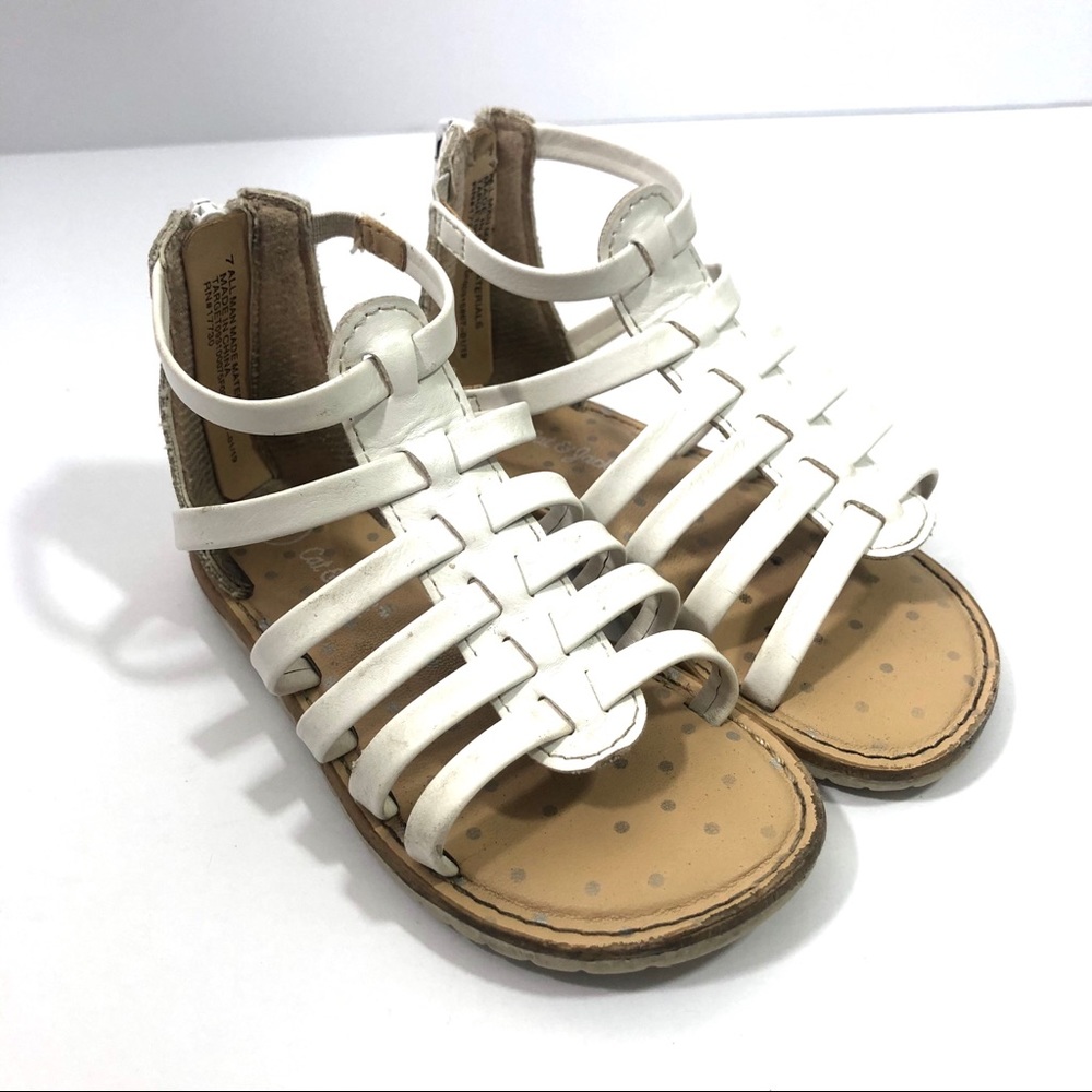 Toddler white summer sandals